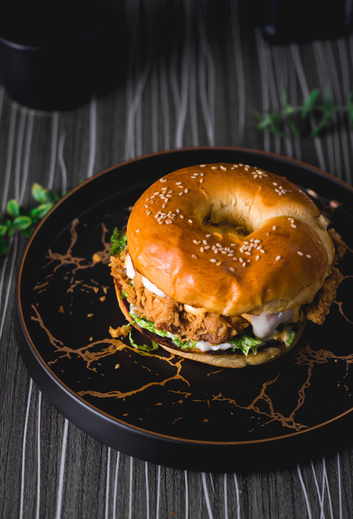 Classic Chicken Burger — illustrative food photography